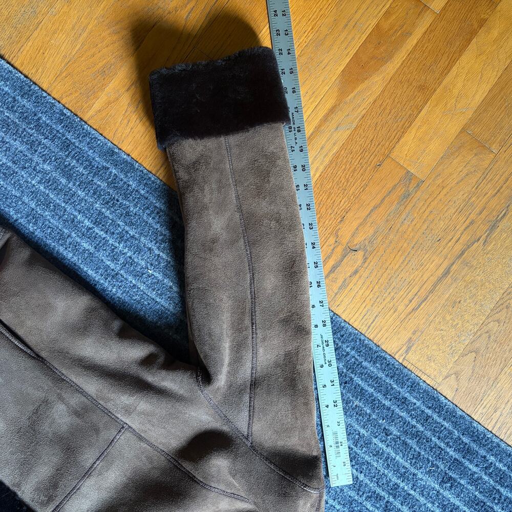 Marco Gianotti Shearling Reversable Coat Size 6 Hooded - Picture 6 of 12